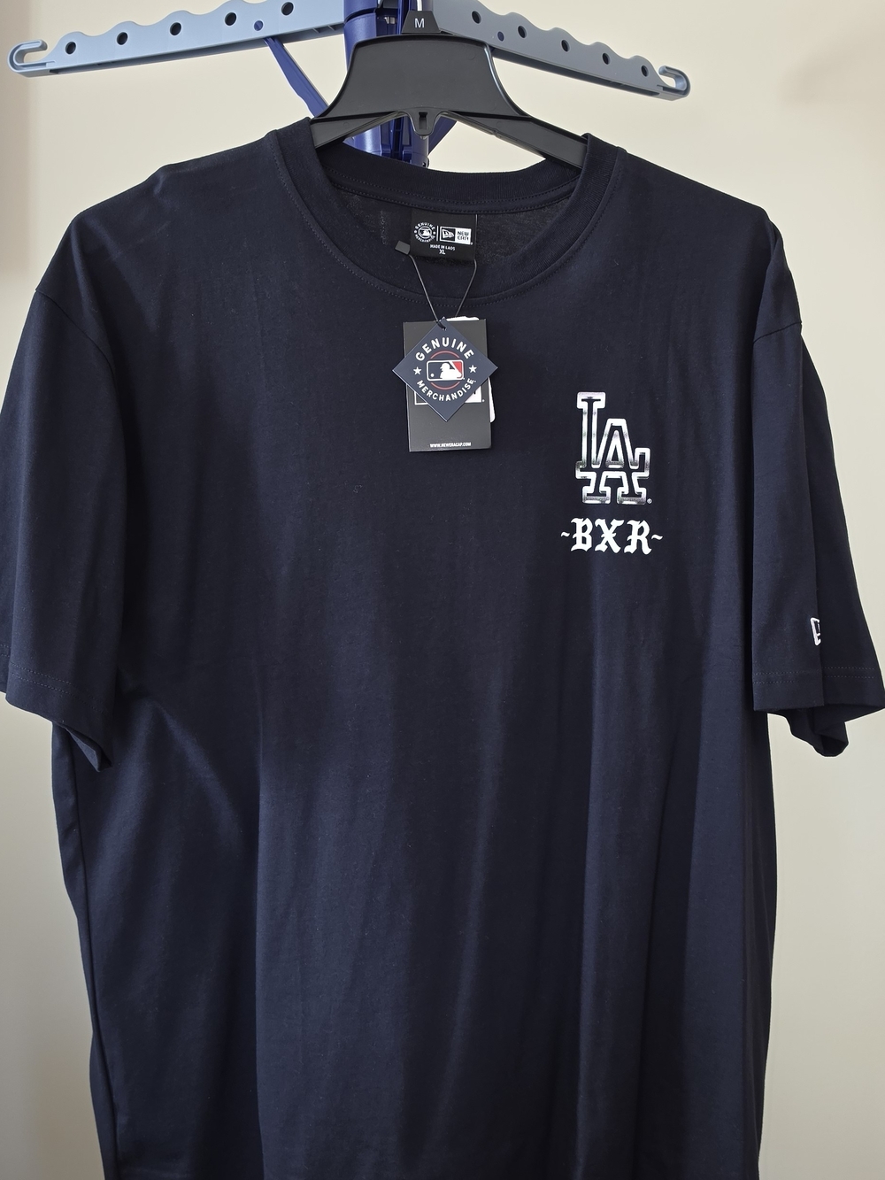 New Era Navy LA Dodgers Lowrider  BXR Short Sleeve Tee